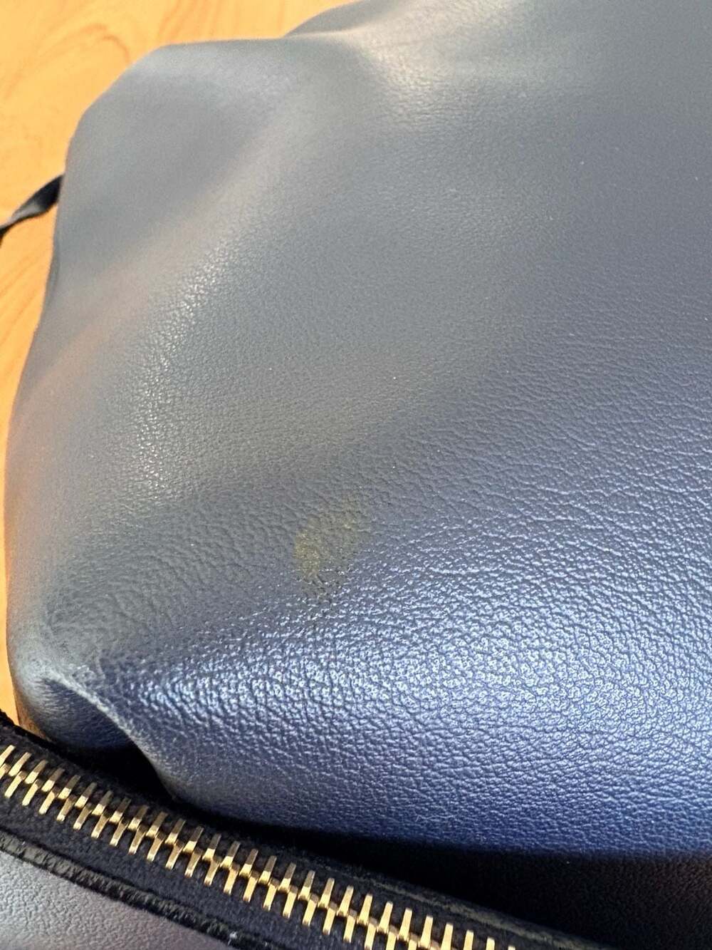 Saint Laurent East West Shopping Tote in Navy Blue Like New - Picture 11 of 16